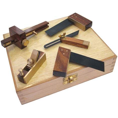 Faithfull 5 Piece Mini MPN Makers Woodworking Tools Planes Gauge Bevel Squares (1/6)
