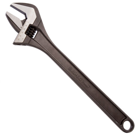 Bahco 8075 BAH8075 Black Adjustable Wrench 450mm 18in High Torque