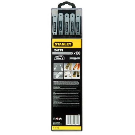 Stanley 5 Pack of Assorted TPI Hacksaw Blades 300mm STA015801 0-15-801
