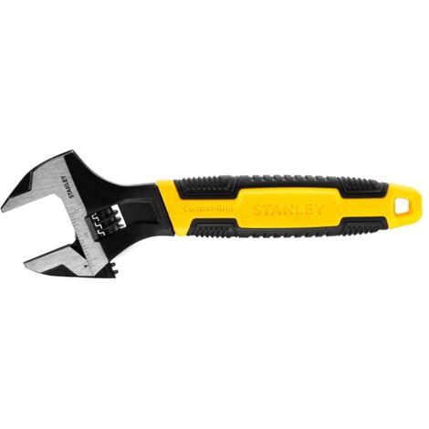 STANLEY MaxSteel Adjustable Wrench 200mm 8in Capacity 29mm STA090948