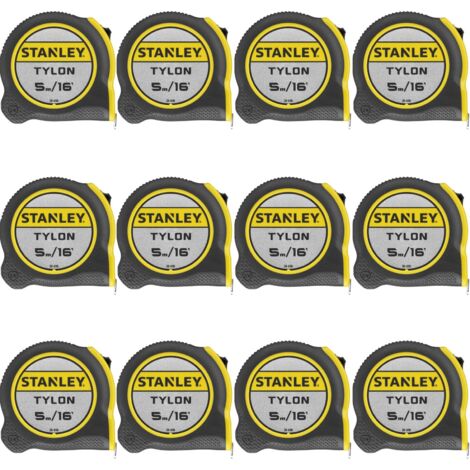 Stanley 30-696 5M Tape Measure 5 Meter 16ft Tylon 1-30-696 Pack of 12 STA130696 (1/5)