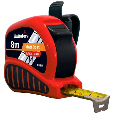 Hultafors Fisco 8m Brickmate Tape Measure Metric Block Count HUL352403 FSCBMC08 (1/3)