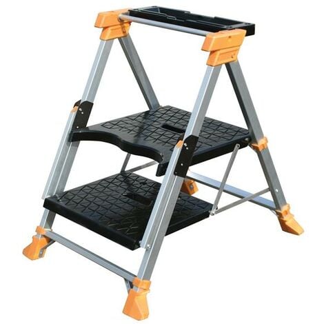 Batavia 7062245 Transformer Multi Function Work Bench Stand Trestle Step Ladder