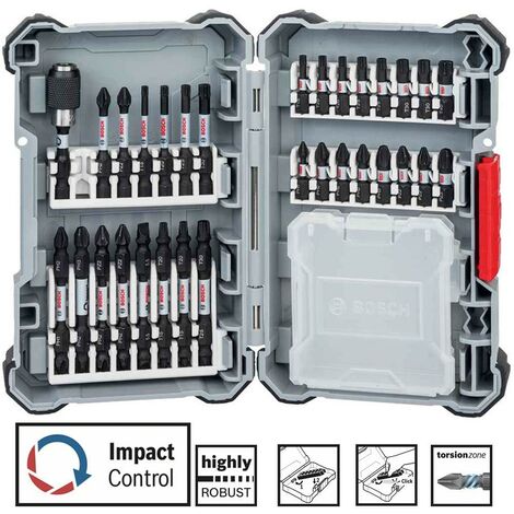 Bosch PRO 31 Piece Robust Impact Torsion Control Driver Drill Bit Set 2608522366 (1/5)