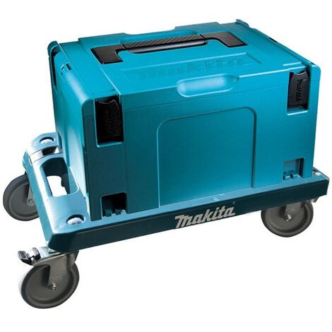 Makita MAKPAC 3 Stacking Connector Tool Case Systainer with Wheeled Cart Trolley