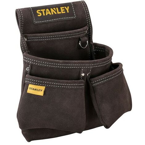 Stanley STA180116 Leather Double Pouch Nail Screw Tool Pouch STST1-80116