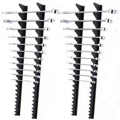 Sealey WR01 2 Piece Sharks Teeth Draw or Wall Mountable Spanner Rack ...