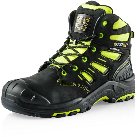 Buckler BUCKZVIZ Safety Work Boots Hi-Vis Fluorescent Yellow Sizes 6-13 