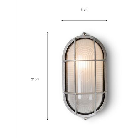 Garden Trading Chatham Small Bulk Head Oval Mains Outdoor Garden Wall Light