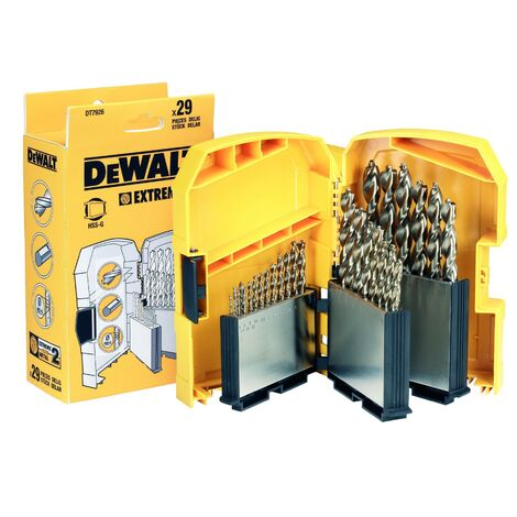 DeWalt DT7926XJ Extreme 2 HSS G Metal Drillbit Drill Bit Set + Tough Case DT7926