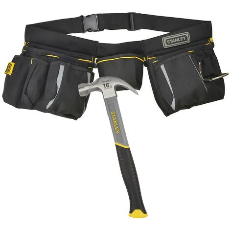 Stanley Tool Apron Multi Pouch and 16oz Stanley Claw Hammer STA196178 1-96-178