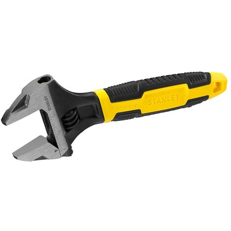 STANLEY MaxSteel Adjustable Wrench 150mm 6in capacity 24mm STA090947