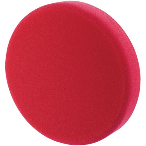 Draper 125mm Polishing Sponge Ultra Soft Hook and Loop Red 12.5cm 5 Inch 07582 (1/5)
