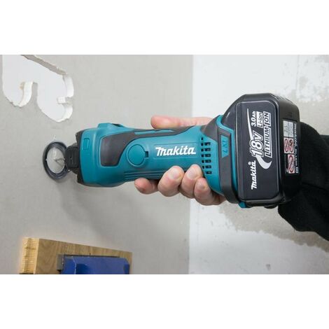 Makita DCO180Z 18v Lithium Ion Cordless Drywall Cut Out Tool Cutter + 3 Cutters