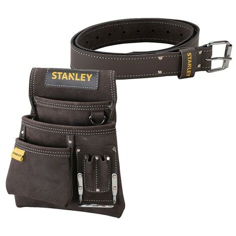 STANLEY STST1-80116 leather double nail pocket pouch - STANLEY