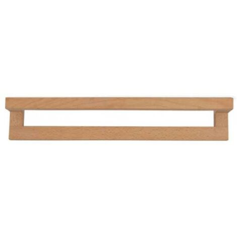 Southbourne Wooden Beech Bathroom Cloakroom Single Towel Rail Bar Holder Hanger