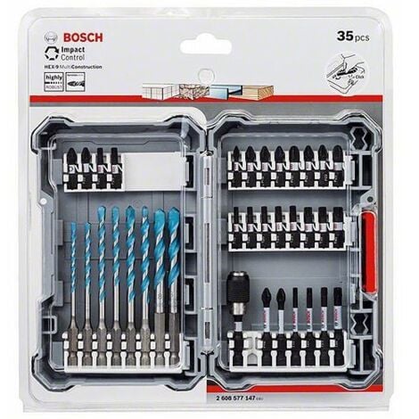 Bosch 35 Piece Impact Control Multi Purpose Construction Drill