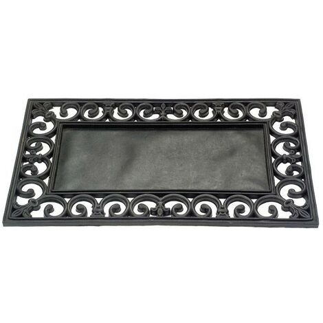 Smart Garden Rubber Easy Change Mat Base & Meadow Floral Insert Coir Doormat PVC