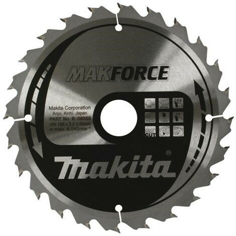 Makita MAKFORCE Saw Blade 190 X 30mm 24T for 5704RK 5704R HS7601J