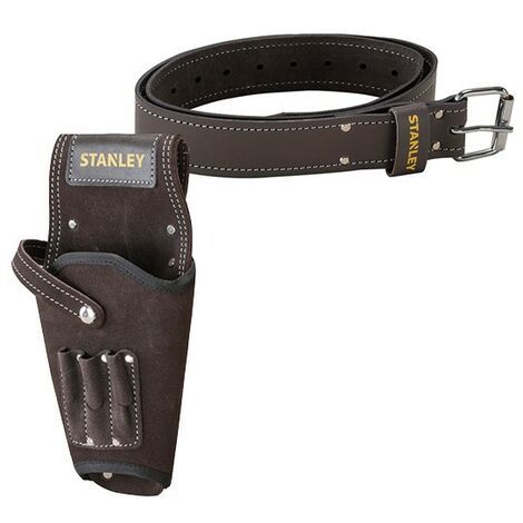 Stanley STA180118 STA180119 Leather Belt with Leather Drill Holster Left / Right