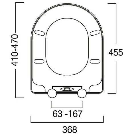 Roper Rhodes D Shaped Replacement Toilet Seat - Vitra S50 Villeroy & Boch Pura