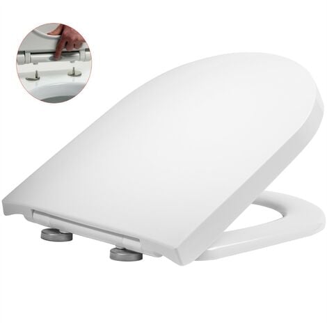 Tavistock Compact D Shaped Soft Close Toilet Seat - RAK Resort Vitra Laufen Roca