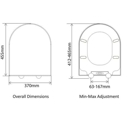 Tavistock Compact D Shaped Soft Close Toilet Seat - RAK Resort Vitra Laufen Roca