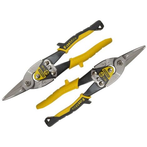 Stanley FMHT9-14563 Fatmax Tin Snips + Pouch Straight Cut 2-14-563 STA914563