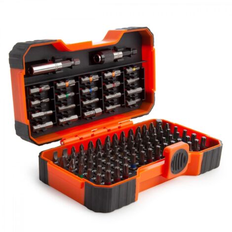 Bahco 59/S100BC Colour Coded Bit Set, 100 Piece BAH59S100BC