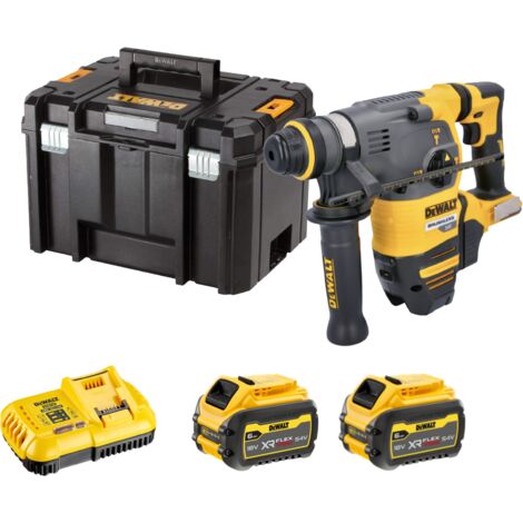 Dewalt DCH333T2 54v XR FlexVolt Cordless Brushless SDS+ Hammer Drill - 2 x 6ah (1/5)
