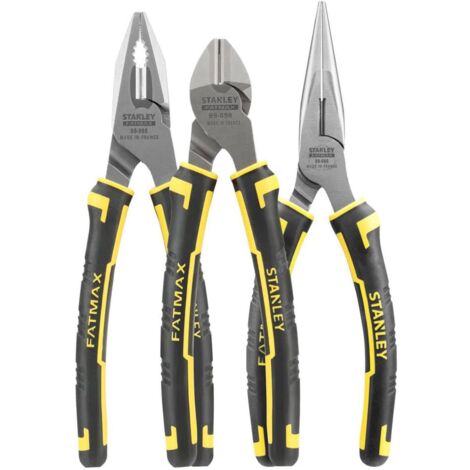 Stanley STA484488 FatMax 3 Plier Set 4-84-488 Long Nose Diagonal Combination