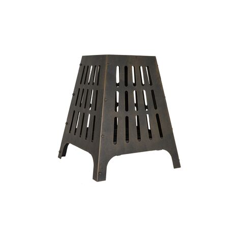 La Hacienda 58573 Anubis Steel Fire Pit Basket Bowl Outdoor Heater Patterned