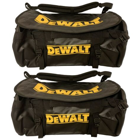 2x Dewalt 60cm 24" Heavy Duty Tough Toolbag Duffel Tool Bag Weather Proof Black