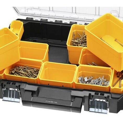 4 x Dewalt DWST82968-1 TSTAK Watersealed Stackable Tool Fixing Organiser Case
