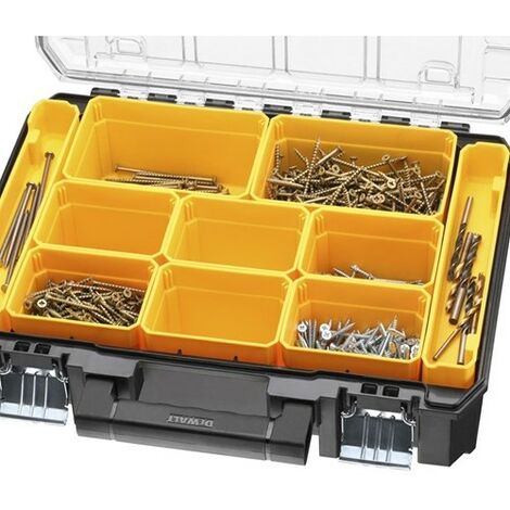 4 x Dewalt DWST82968-1 TSTAK Watersealed Stackable Tool Fixing Organiser Case