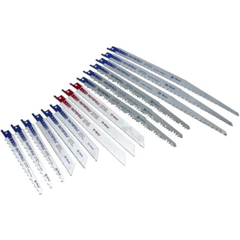 Faithfull 30 Piece Reciprocating Sabre Saw Blade Set Recip Bosch Dewalt Makita (1/4)
