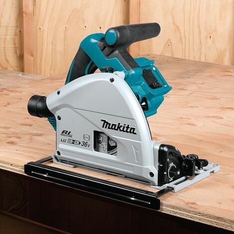 Makita DSP600Z 36v Twin 18v Brushless Plunge Cut Circular Saw 1x 1m Guide Rail