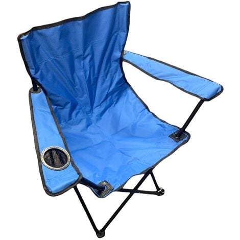 Makita LXT XGT Blue Folding Camping Chair Outdoor Garden Beach Fishing + Bag
