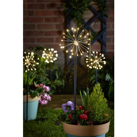 Smart solar deals starburst stake light