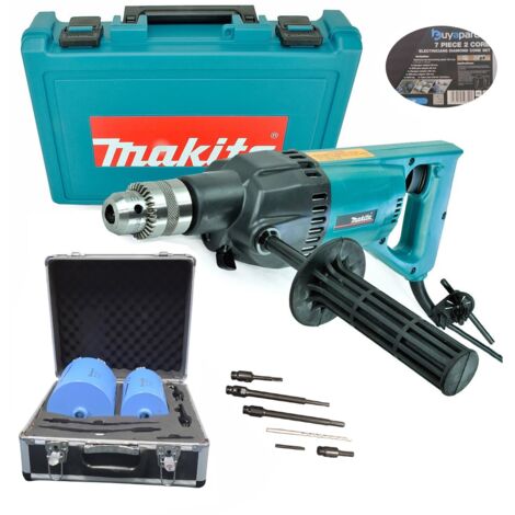 Makita 8406 Diamond Core Drill Rotary Percussion 240V Electricians 7PC Core Set (1/5)