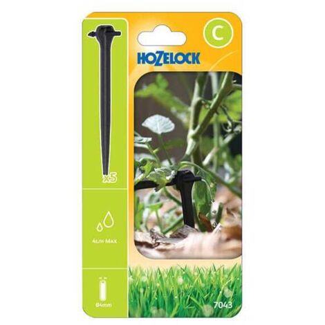 5x Hozelock 7043 Asta End Line Pressure Compensating Dripper Spikes Irrigation (1/4)