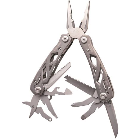 Gerber Suspension Multi-Pliers Titanium 15.24cm – Stainless steel multi-tool with Saf.T Plus locking – Spring-loaded needle-nose pliers – Compact design (1/5)