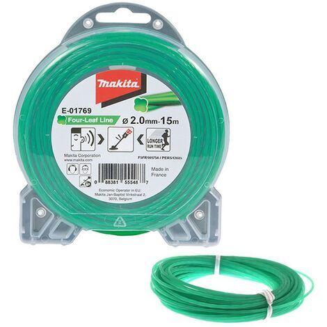 Makita E-01769 Four-Leaf Nylon Cord 2.0mm x 15m