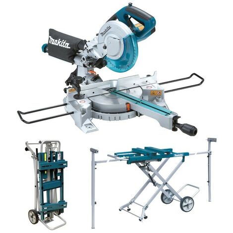 Makita LS0815FL 110v 216mm Sliding Compound Laser Mitre Saw Laser + Leg Stand