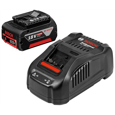 Bosch 18v Battery Starter Set - 1 x 6.0ah Lithium Battery + GAL1880 Fast Charger (1/2)