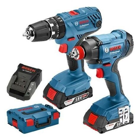 Bosch 18v combi discount drill and impact driver