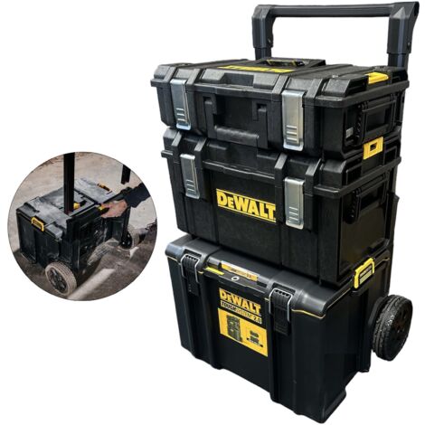 Dewalt DS450 Toughsystem Rolling Mobile Tool Storage Box Trolley + DS300 + DS150