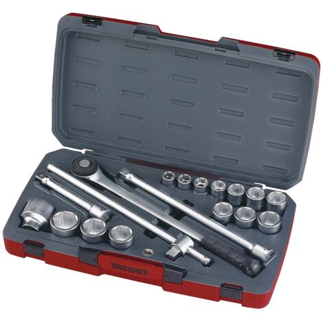 Teng T3418-6 T3418-6 Socket Set of 18 Metric 3/4in Drive TENT34186