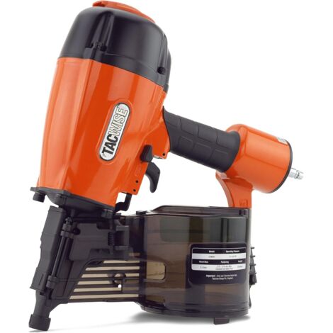 Tacwise JCN90V Pneumatic Coil Nailer Air Framing Nail Gun Flat Top 50-90mm Nails