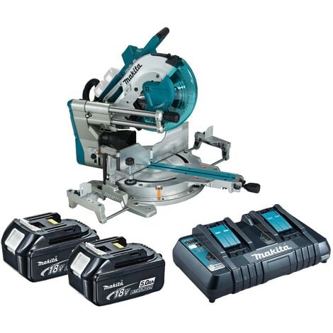 Makita DLS211ZU Mitre Saw Twin 18v / 36v Cordless Brushless LXT 305mm ...